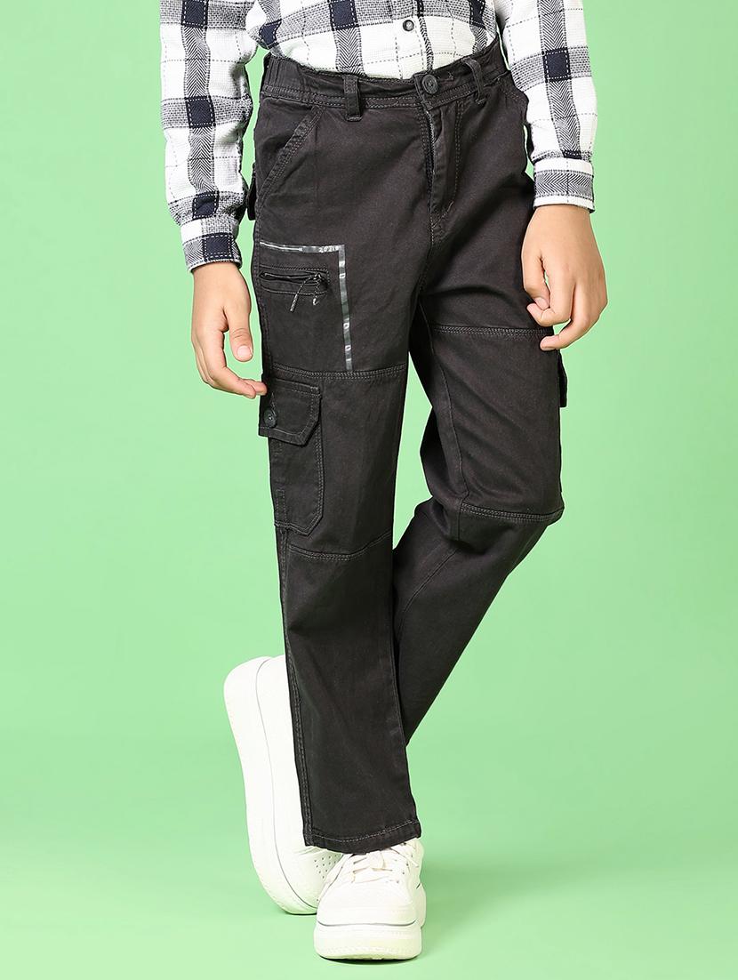 kids mid rise plain cargo - 21665113 -  Standard Image - 1