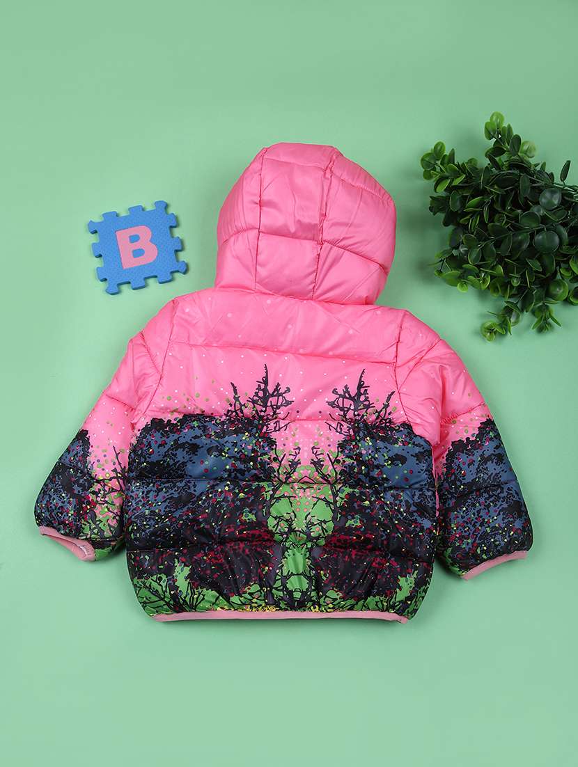 boys printed long sleeve hooded jacket - 21665178 -  Standard Image - 1