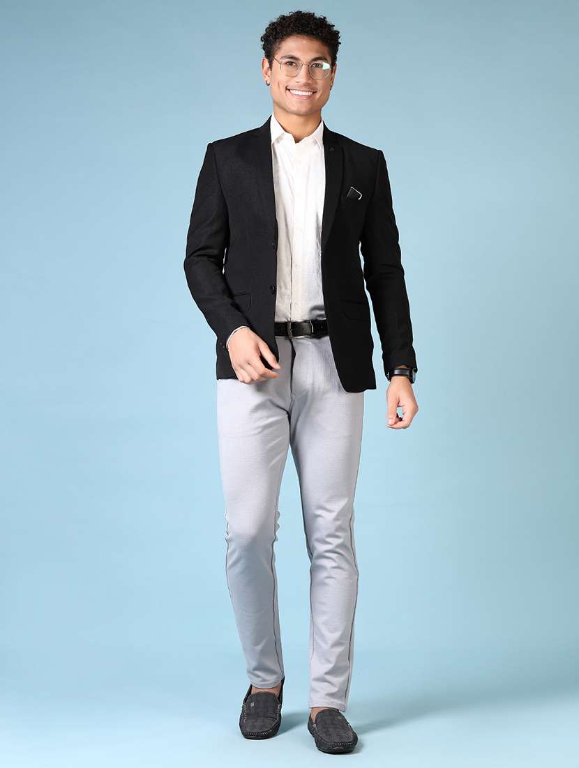 men solid long sleeve single breasted blazer - 21665182 -  Standard Image - 4