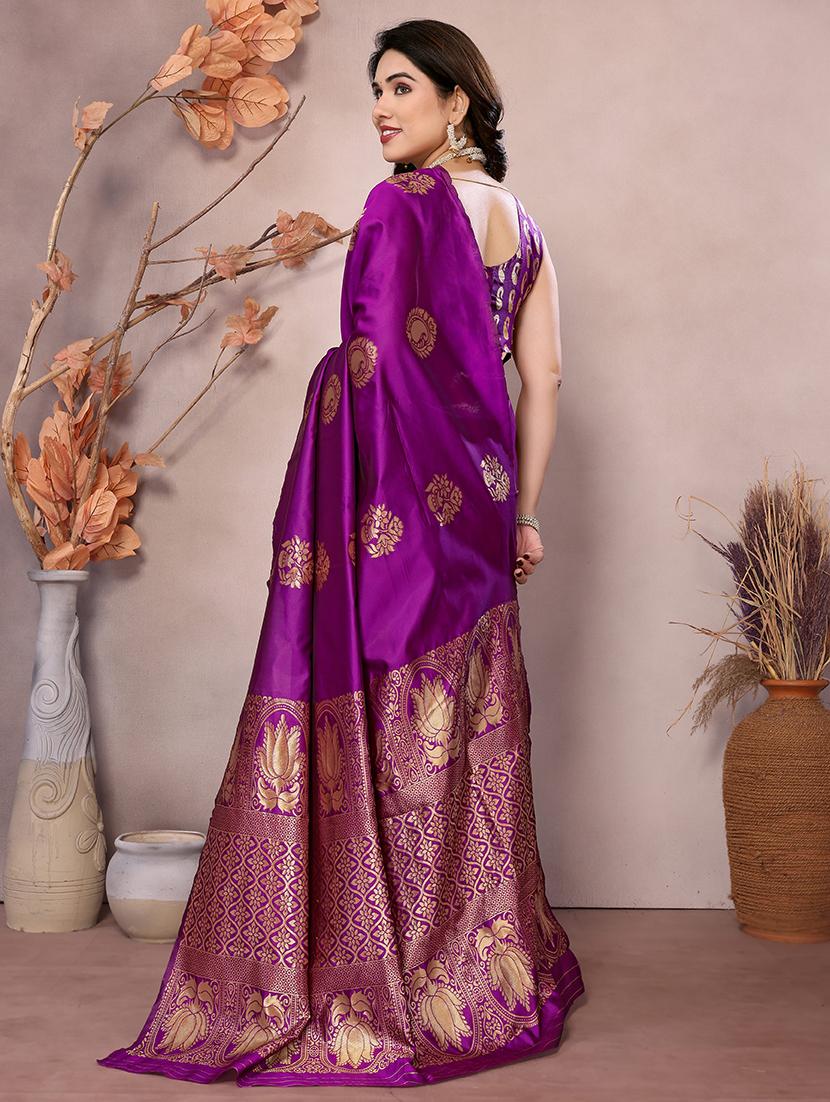 women self design banarasi saree with blouse - 21665271 - Standard Image - 1