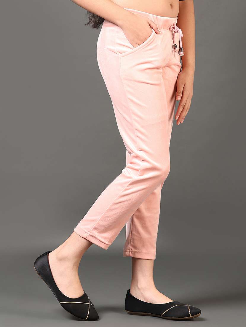 girls solid mid rise winter wear pyjama  - 21665357 -  Standard Image - 1