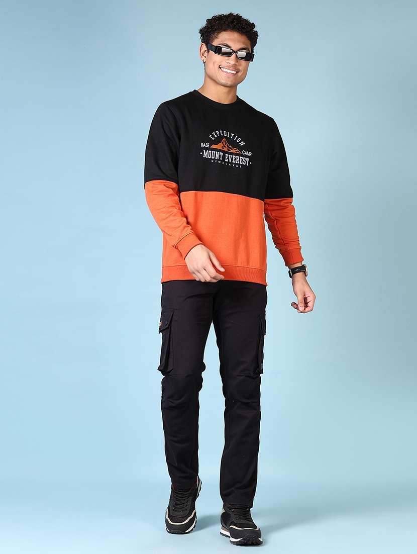 men solid mid rise regular fit cargo - 21665391 -  Standard Image - 4