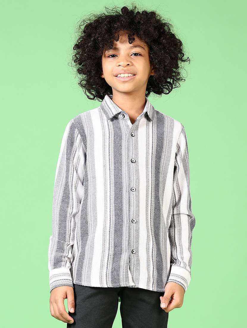 boys long sleeves striped shirt - 21665415 - Zoom Image - 0