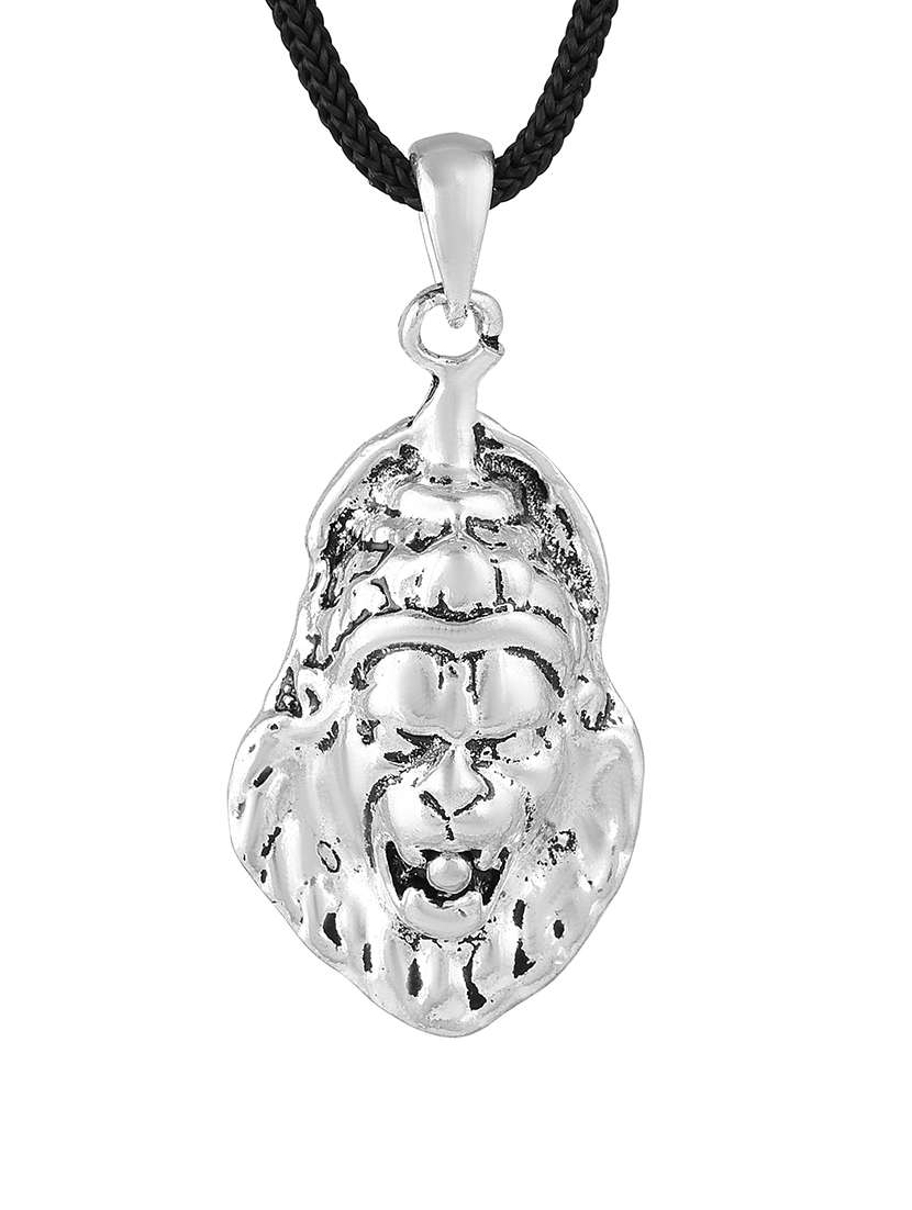men sacred idol pendant with black thread - 21665489 -  Standard Image - 1