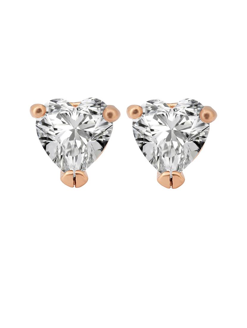 women gold brass studs earring - 21666143 -  Standard Image - 1