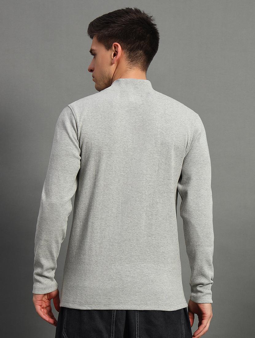 men long sleeve plain pullover - 21666262 - Standard Image - 1