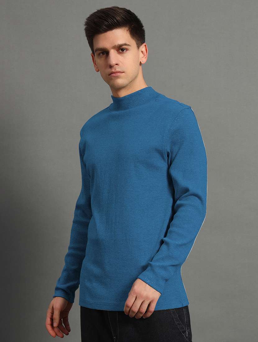 men long sleeve plain pullover