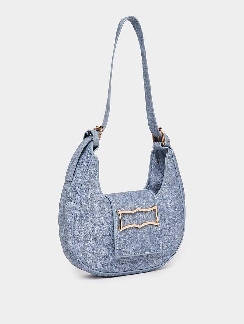 women light blue solid handbag - 21666306 - Zoom Image - 0