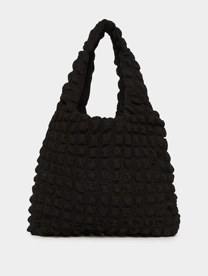 women black textured handbag - 21666311 - Standard Image - 1