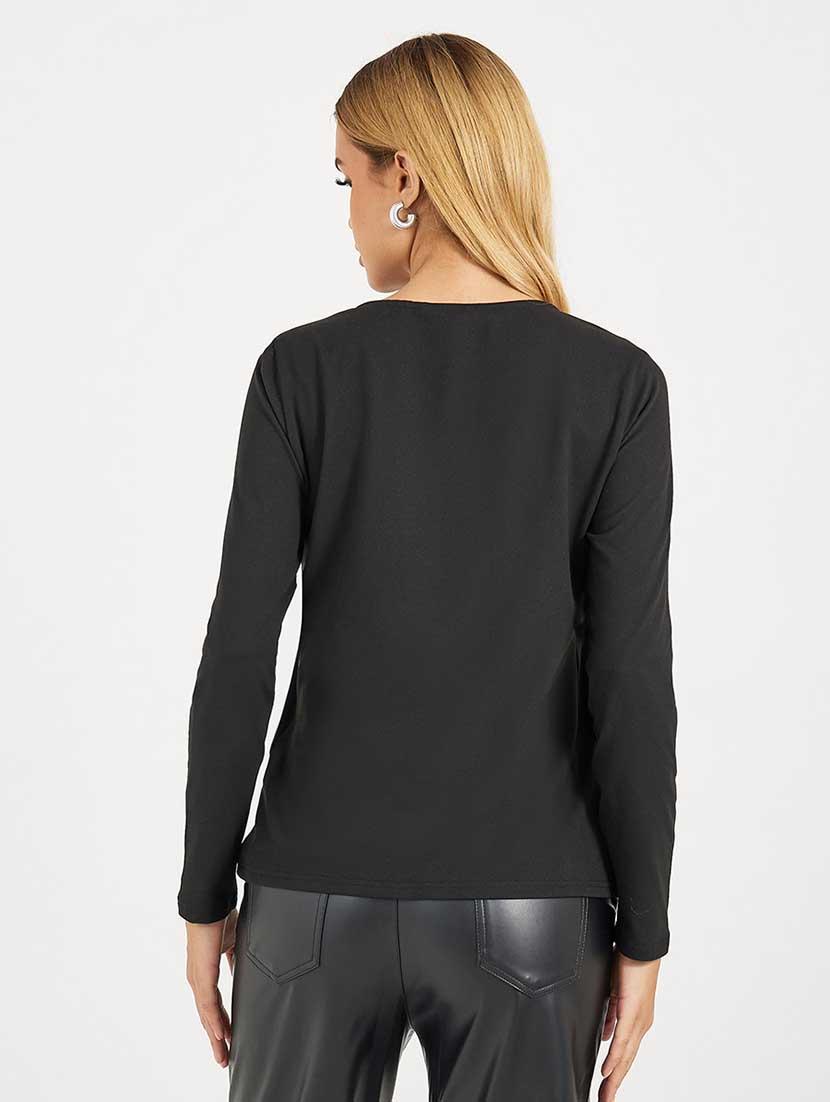 women embellished long sleeves regular top - 21666384 - Standard Image - 1