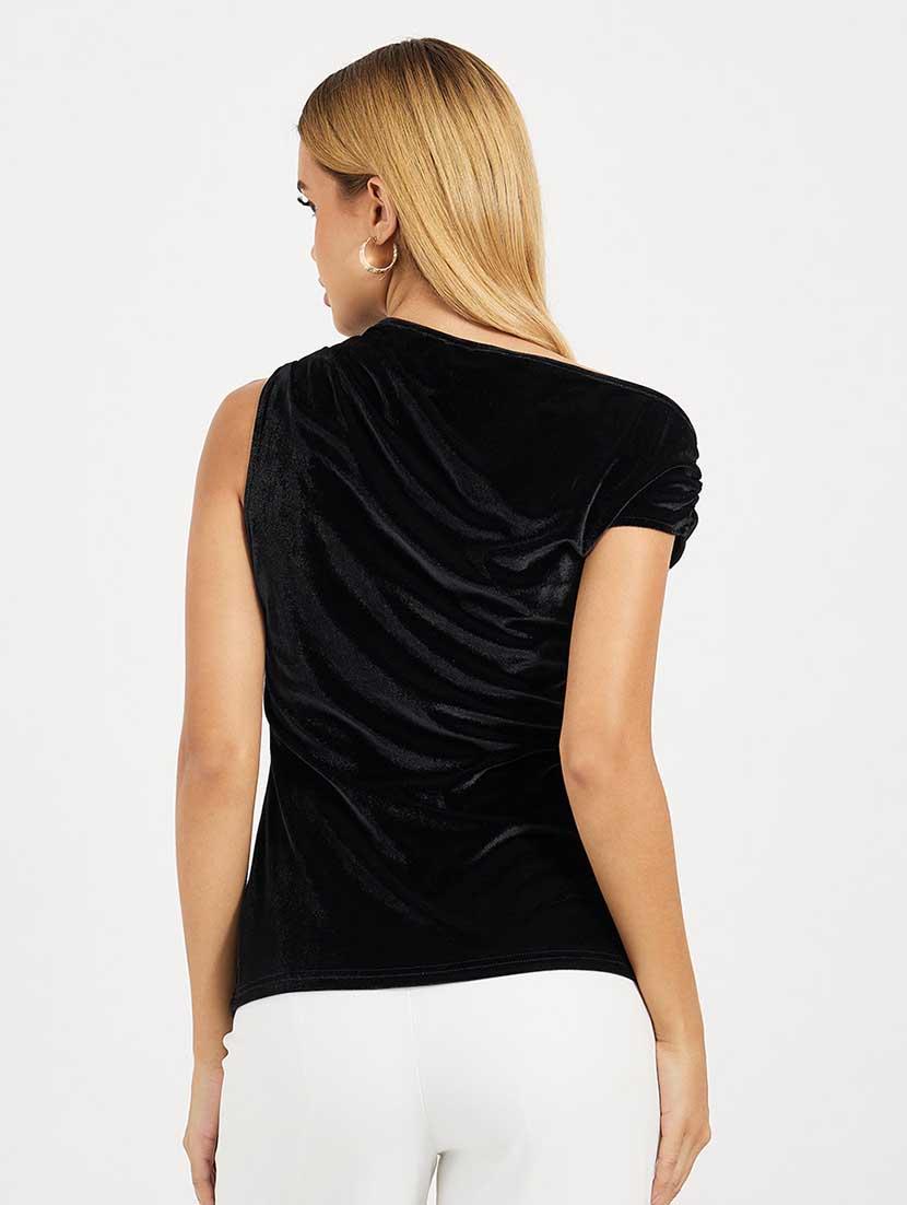 women solid cowl neck sleeveless regular top - 21666389 -  Standard Image - 1