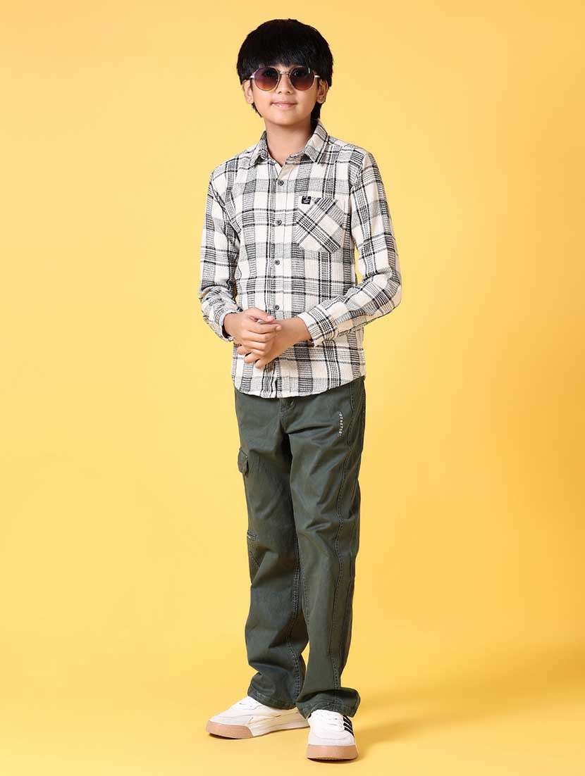 boys green solid cargo - 21666581 - Standard Image - 4