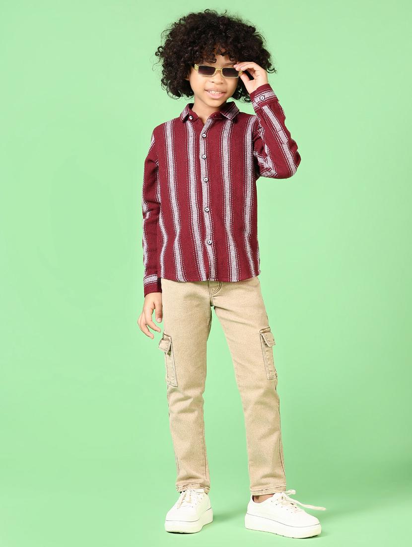 boys long sleeves striped shirt - 21666750 - Standard Image - 4