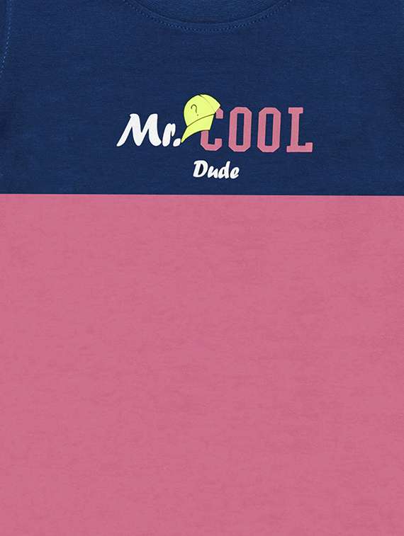 kids round neck short sleeve color block t-shirts combo - 21666978 -  Standard Image - 4