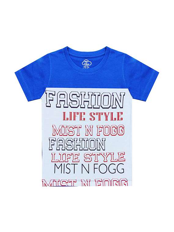 kids round neck short sleeve color block t-shirts combo - 21666982 -  Standard Image - 1