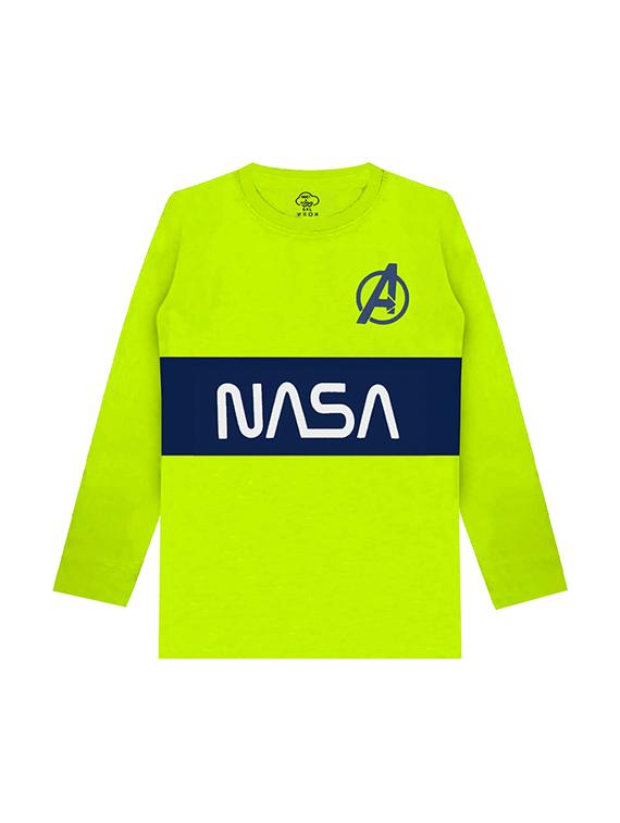 kids round neck long sleeve color block t-shirts combo - 21667008 -  Standard Image - 1