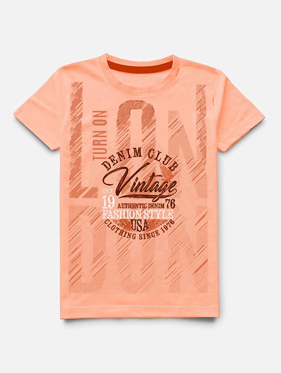 kids round neck short sleeve printed t-shirts combo - 21667020 - Standard Image - 1