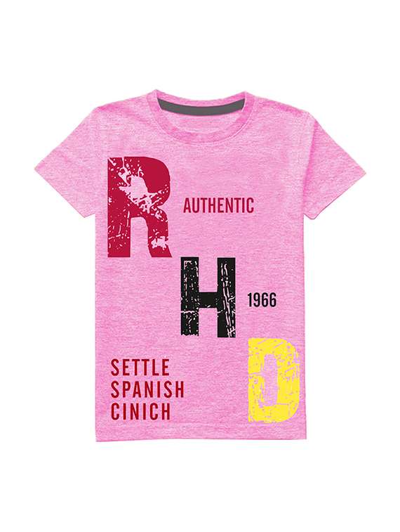 kids round neck short sleeve printed t-shirts combo - 21667021 -  Standard Image - 1