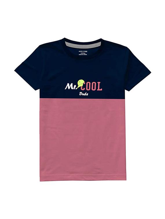 kids round neck short sleeve color block t-shirts combo - 21667025 -  Standard Image - 1