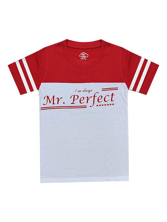 kids round neck short sleeve color block t-shirts combo - 21667026 -  Standard Image - 1