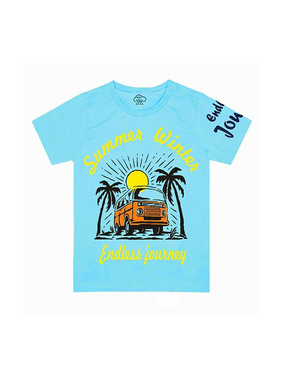 kids round neck printed t-shirts combo - 21667027 -  Standard Image - 1
