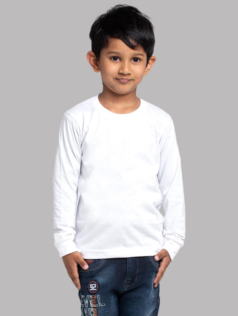 boys pack of 3 solid long sleeve t-shirt - 21667193 - Standard Image - 1