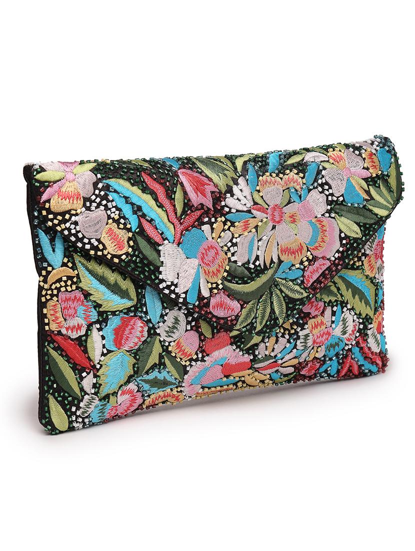 women embroidered sling bag - 21667310 - Standard Image - 4