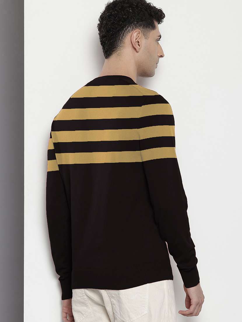 men v-neck striped pullover - 21667448 -  Standard Image - 1