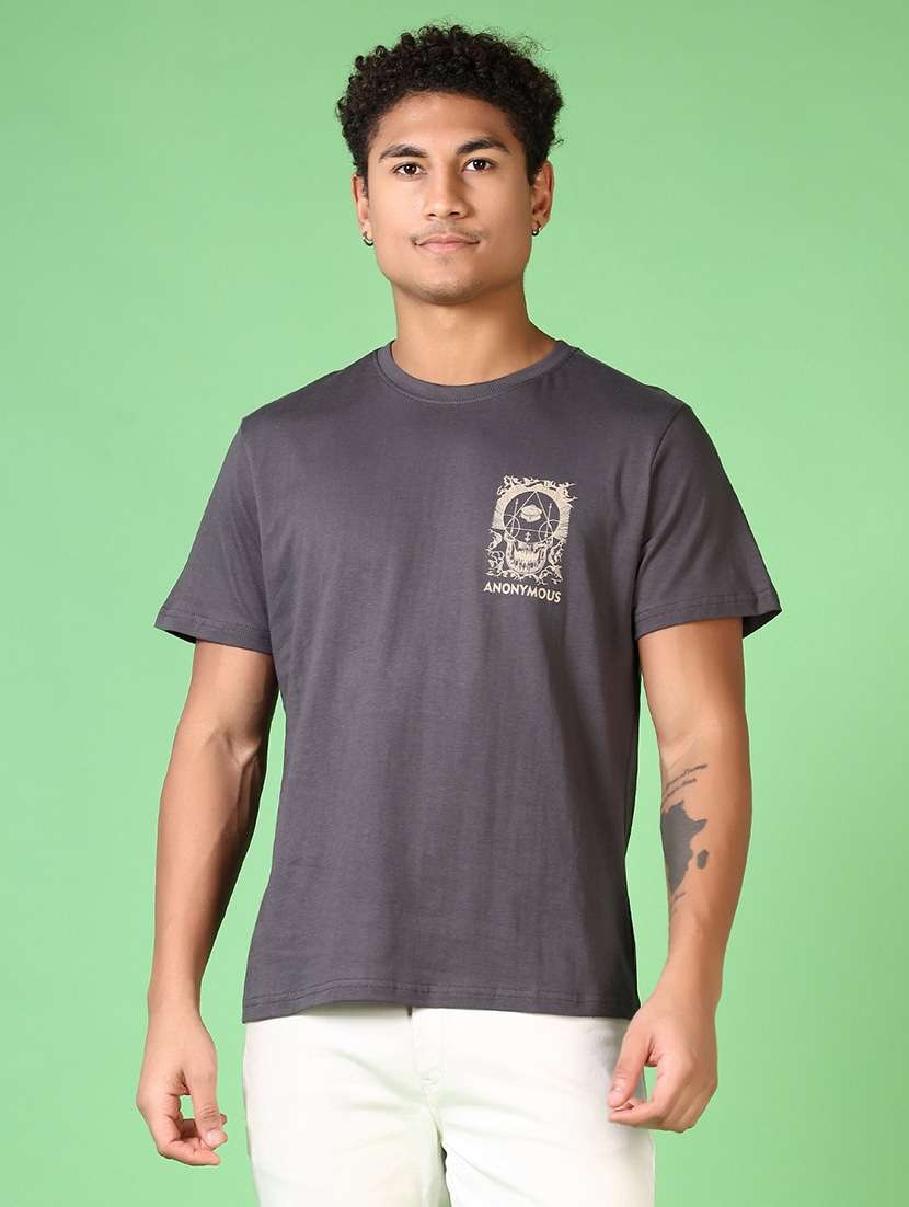 men back print short sleeve t-shirt - 21667617 -  Standard Image - 1