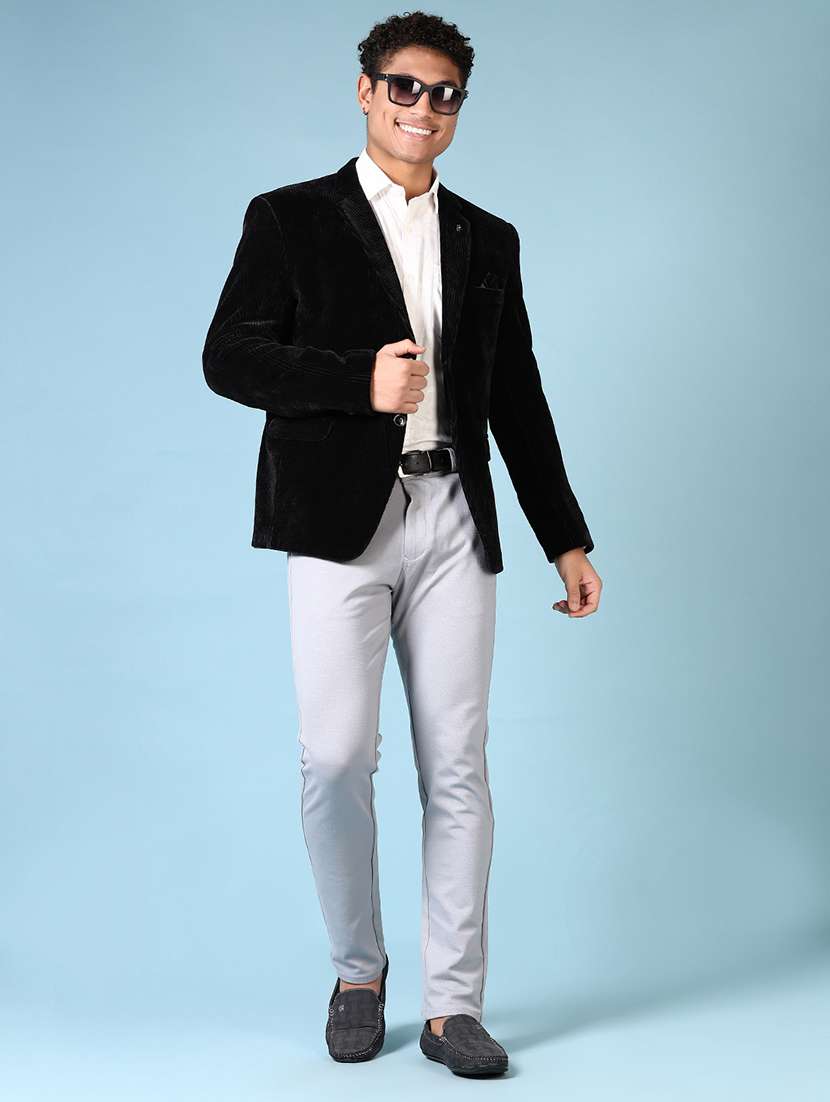 men solid long sleeve single breasted blazer - 21667724 -  Standard Image - 4