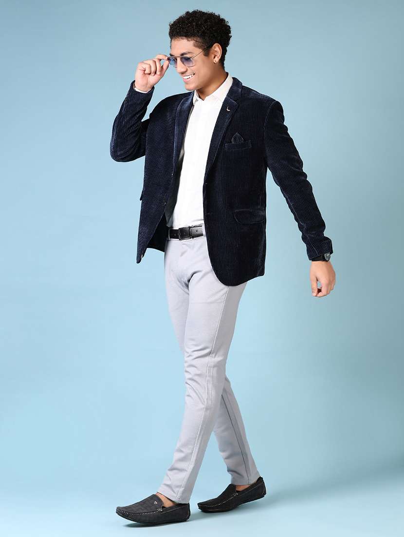 men solid long sleeve single breasted blazer - 21667725 -  Standard Image - 4