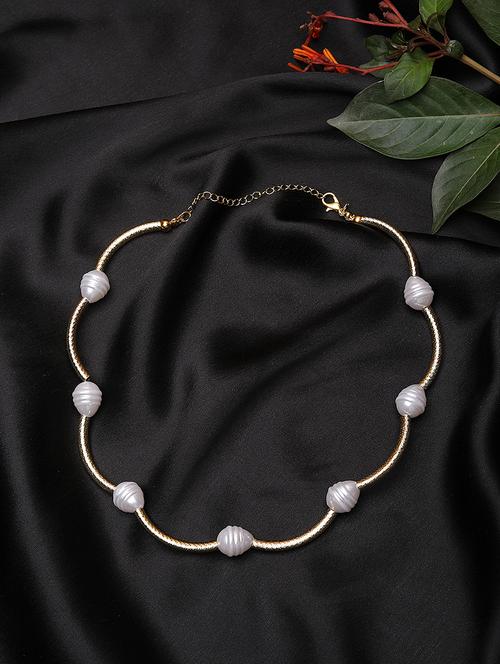 women gold plated contemporary beads necklace - 21667950 - Standard Image - 0