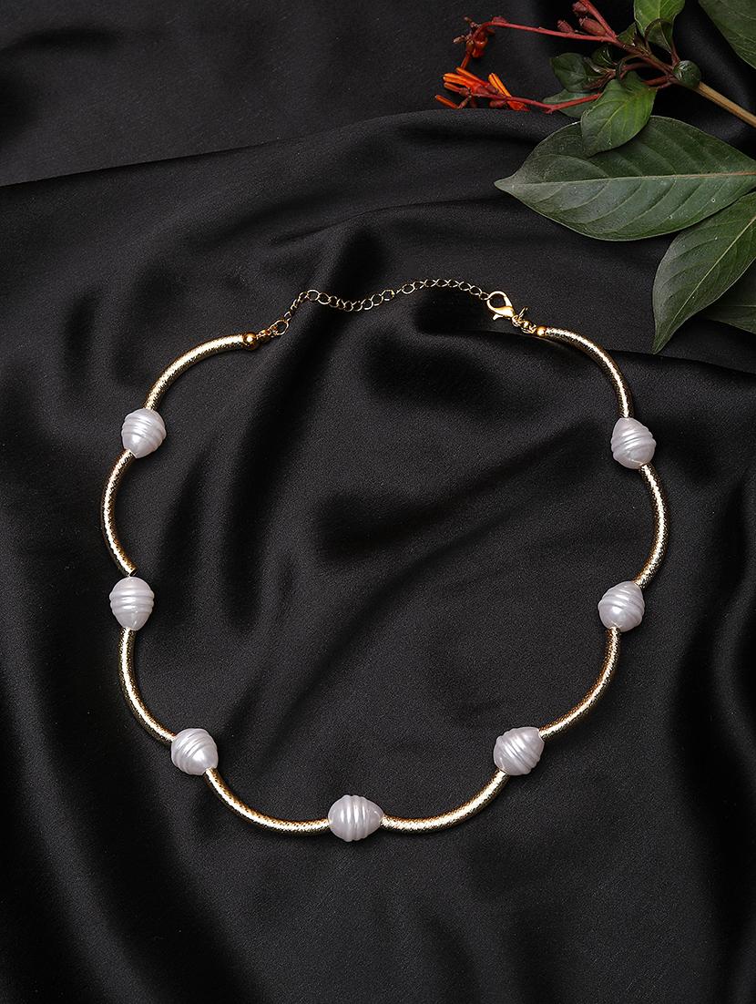 women gold plated contemporary beads necklace - 21667950 - Zoom Image - 0