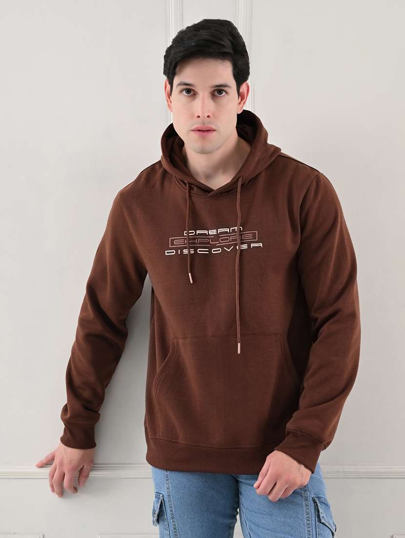 men long sleeve chest print sweatshirt - 21667986 -  Standard Image - 1