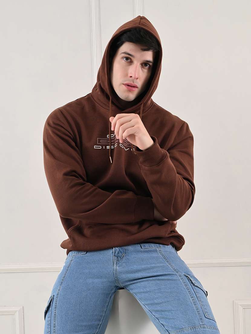 men long sleeve chest print sweatshirt - 21667986 -  Standard Image - 4