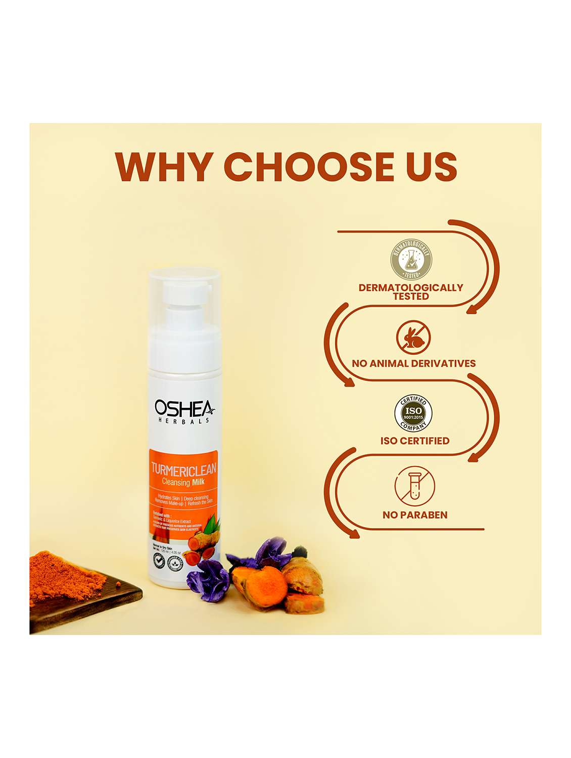 oshea herbals turmeric extract cleansing milk - 21668196 -  Standard Image - 4