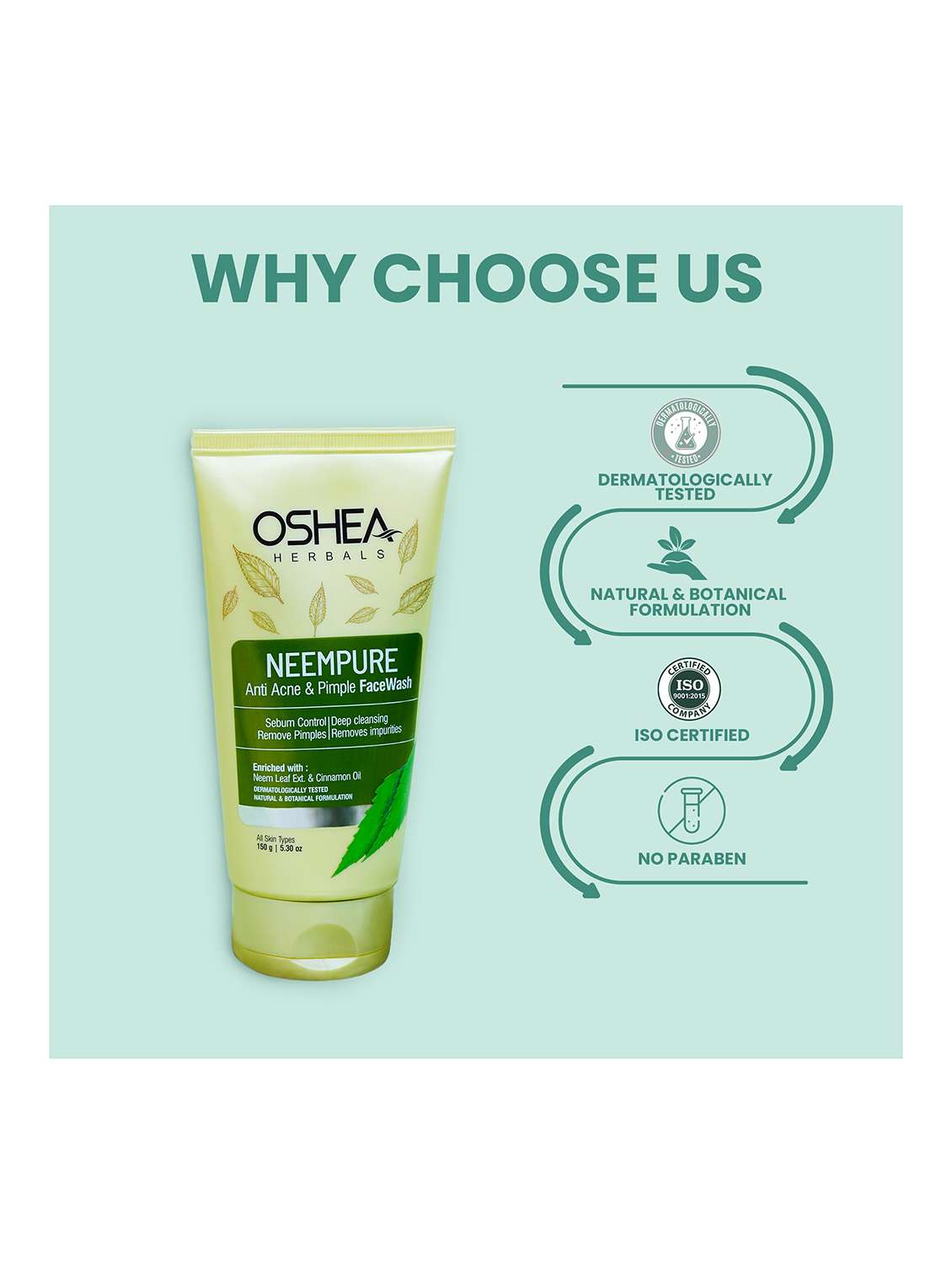 oshea herbals neem extract face wash - 21668214 - Standard Image - 4