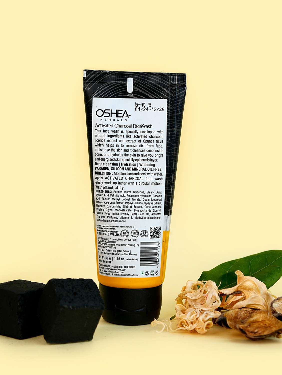 oshea herbals charcoal face wash - pack of 2 - 21668222 - Standard Image - 1