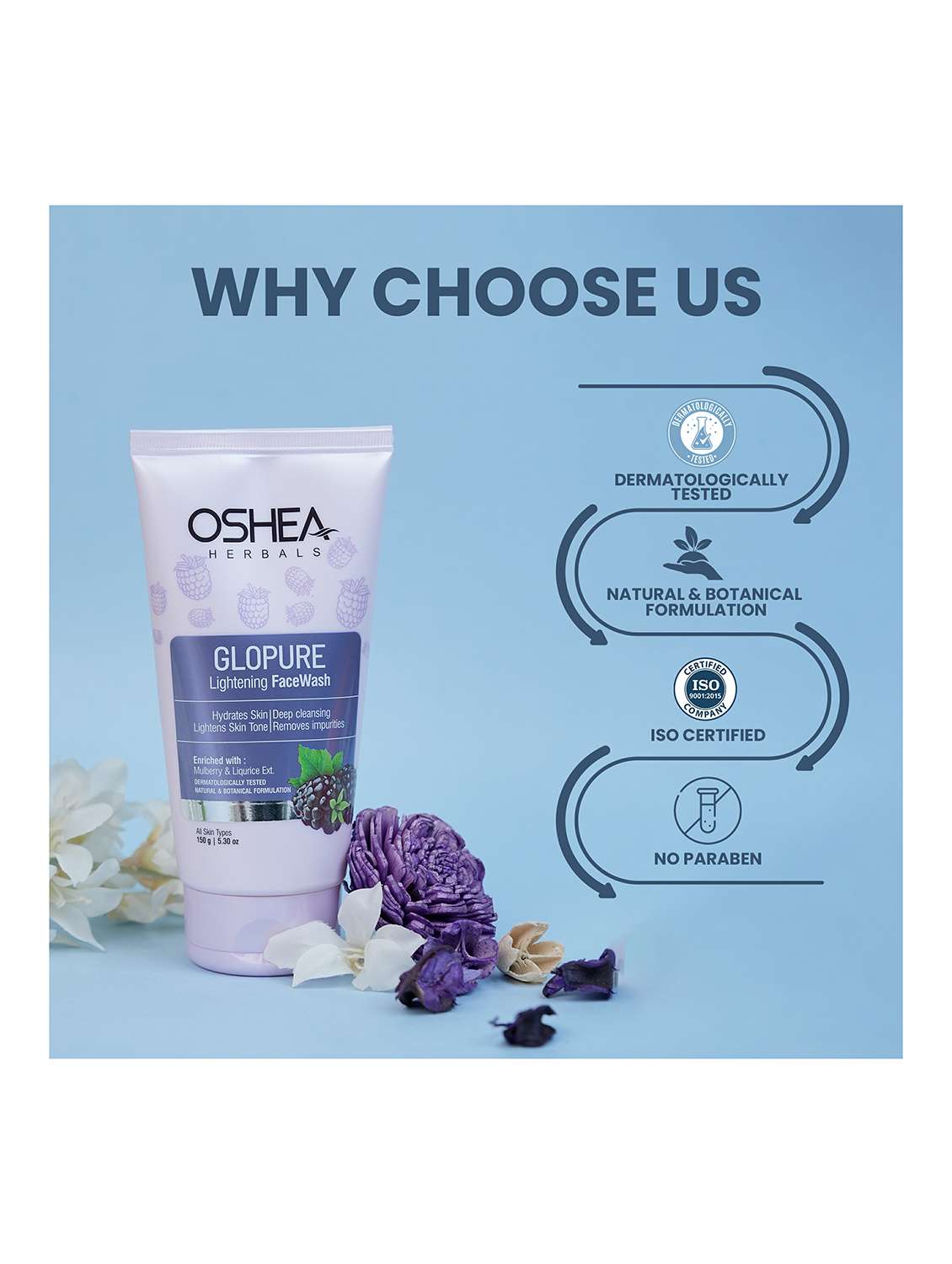 oshea herbals mulberry extract face wash  - 21668229 -  Standard Image - 4