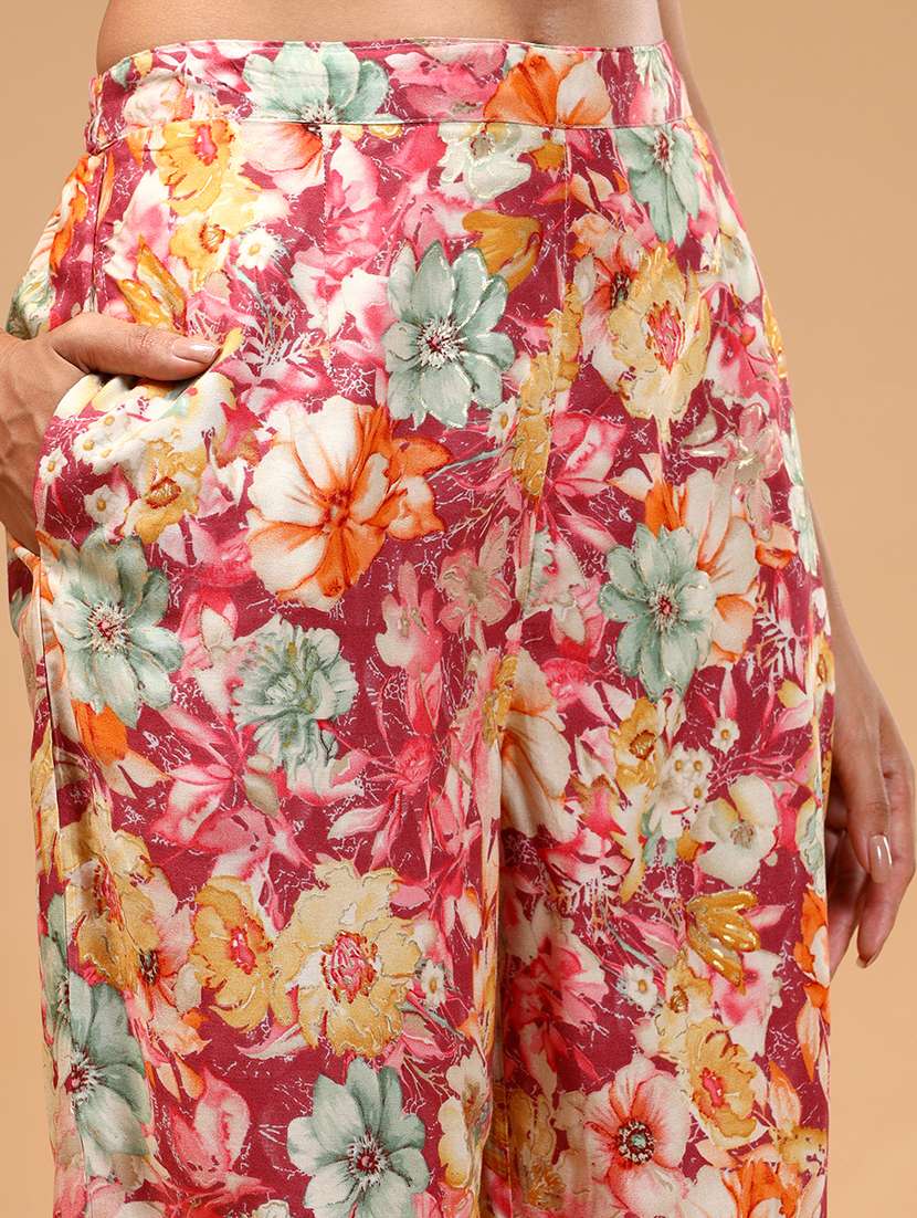 women pink floral printed co-ord sets - 21668325 -  Standard Image - 4