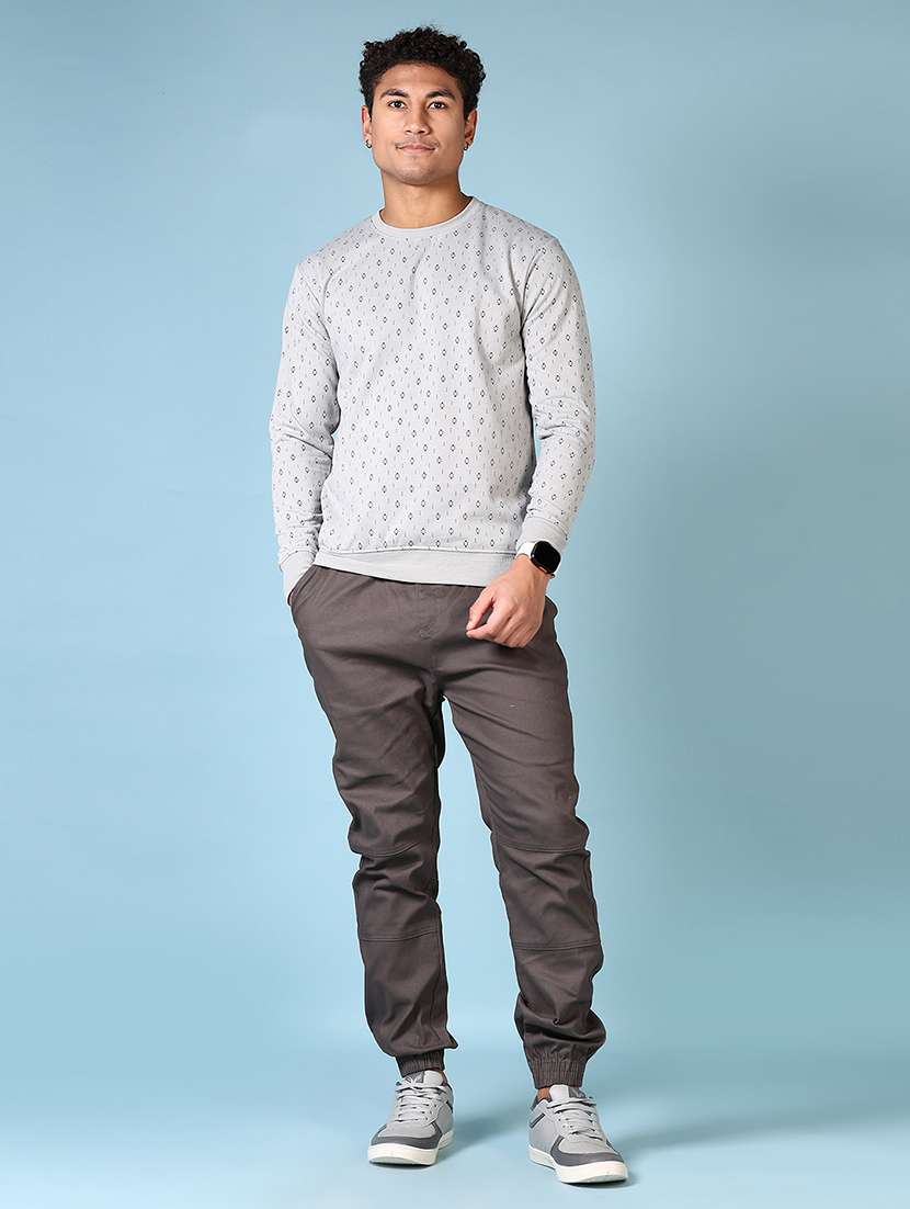 men long sleeves printed sweatshirt - 21668397 -  Standard Image - 4