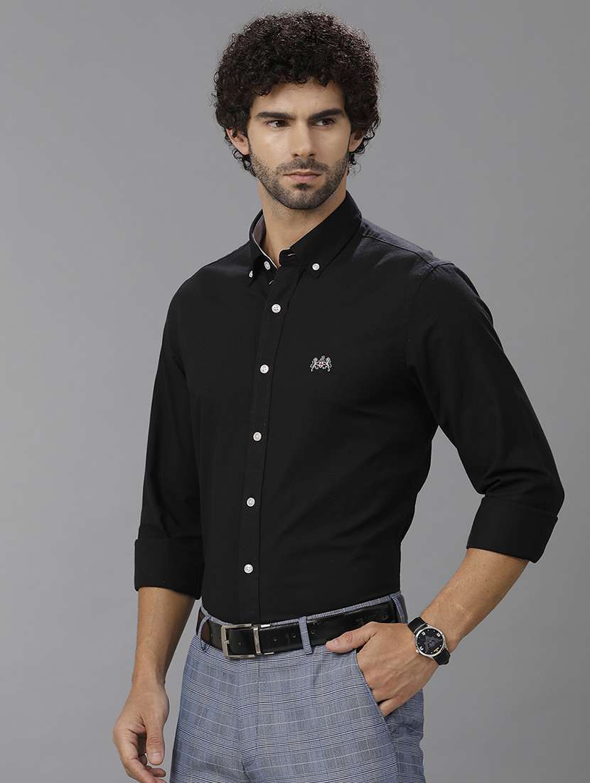 men long sleeve solid formal shirt - 21668587 -  Standard Image - 1