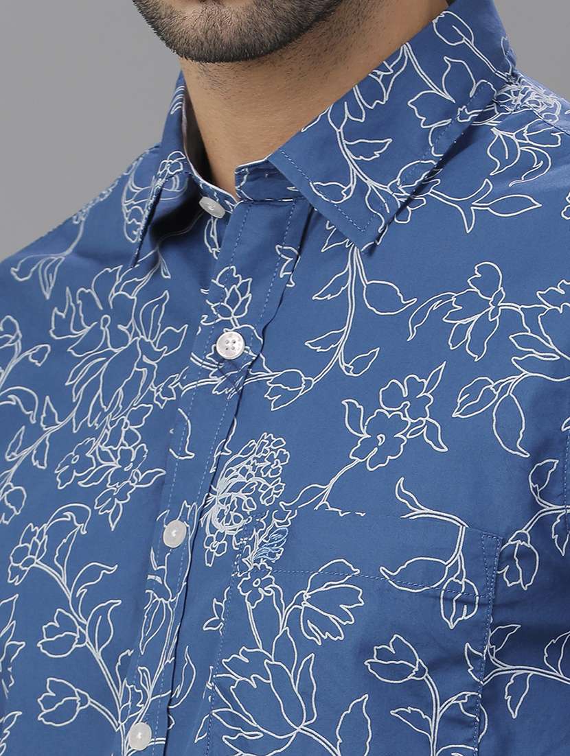 men long sleeve printed casual shirt - 21668596 -  Standard Image - 4