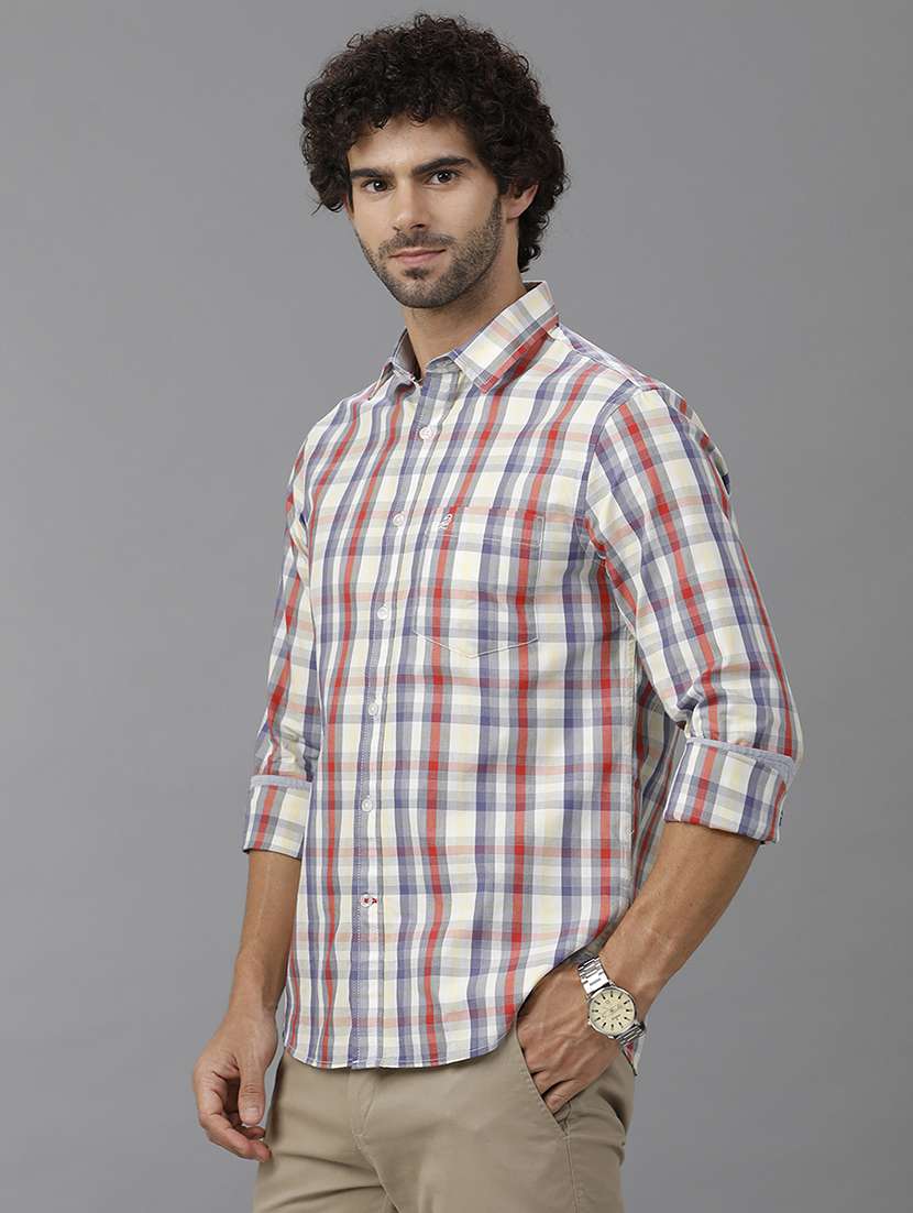 men checkered long sleeve casual shirt - 21668597 -  Standard Image - 1