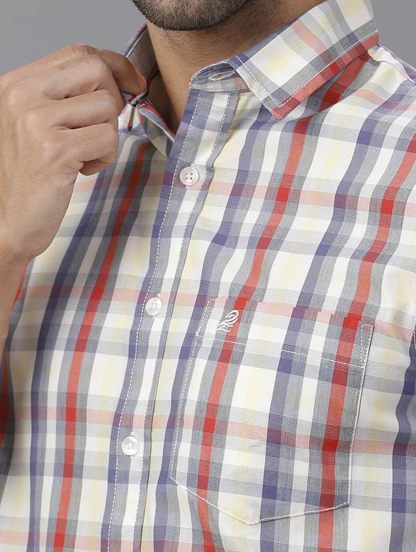 men checkered long sleeve casual shirt - 21668597 -  Standard Image - 4