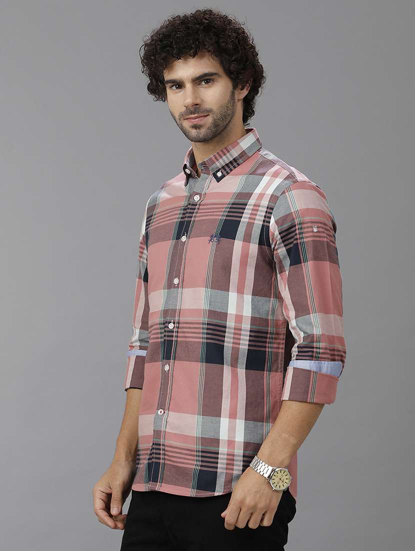 men checkered long sleeve casual shirt - 21668605 -  Standard Image - 1