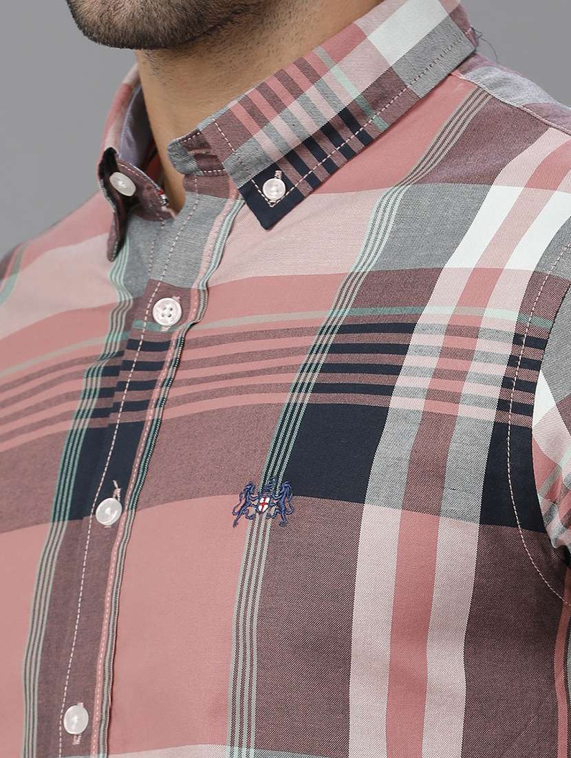 men checkered long sleeve casual shirt - 21668605 -  Standard Image - 4