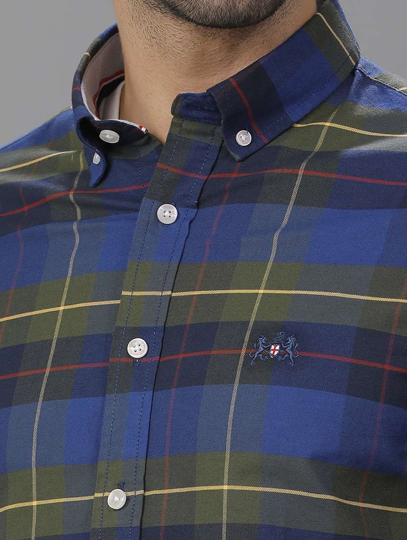 men checkered long sleeve casual shirt - 21668606 -  Standard Image - 4