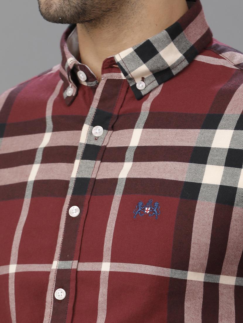 men checkered long sleeve casual shirt - 21668611 - Standard Image - 4