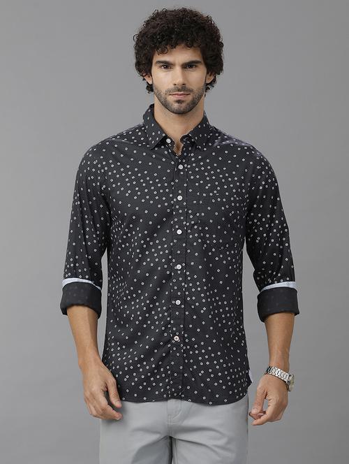 men printed long sleeve casual shirt - 21668623 -  Standard Image - 0